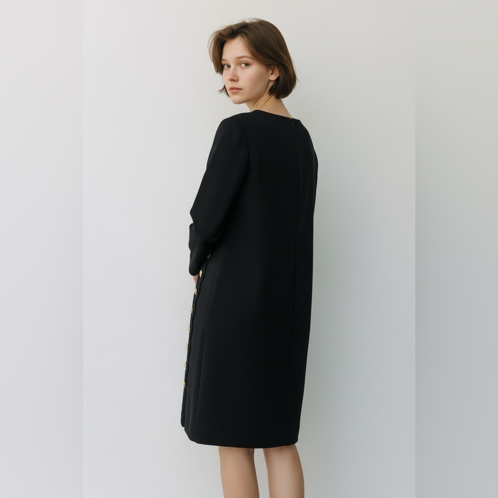 Chloe black shift dress - Picture 3 of 15